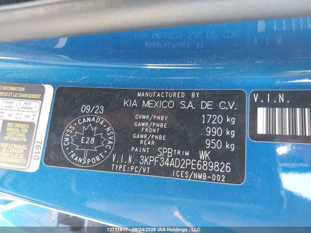 KIA Forte Ex/ex+/ex Premium 2023 3KPF34AD2PE689826 Image 9