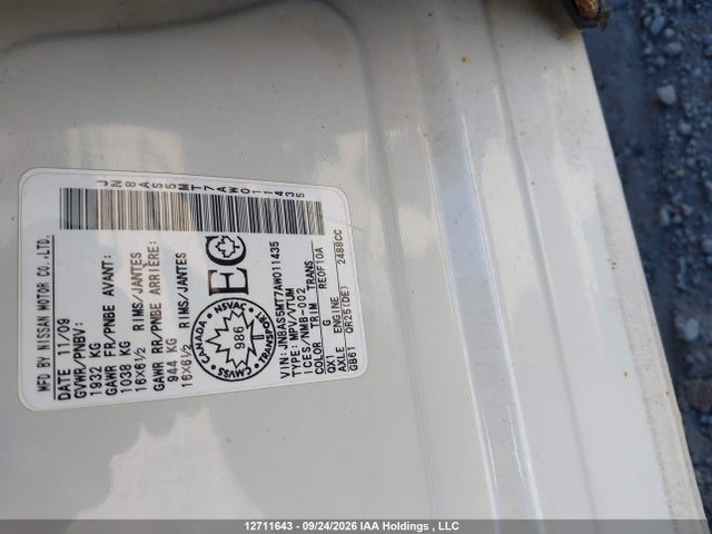 2010 Nissan Rogue S მანქანა იყიდება აუქციონზე, vin: JN8AS5MT7AW011435, აუქციონის ნომერი: 12711643