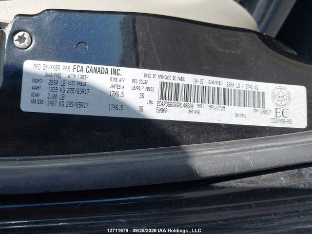 Dodge Grand Caravan Se 2016 2C4RDGBG0GR140600 Image 9