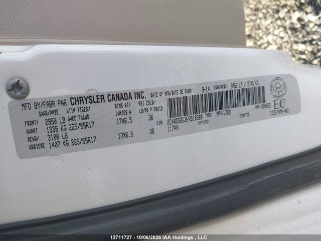 2015 Dodge Grand Caravan Se/sxt მანქანა იყიდება აუქციონზე, vin: 2C4RDGBG3FR518360, აუქციონის ნომერი: 12711727