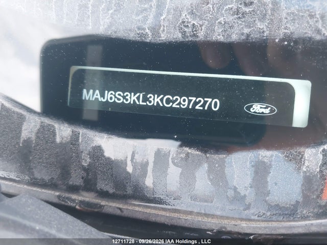 12711728 :رقم المزاد ، MAJ6S3KL3KC297270 vin ، 2019 Ford Ecosport مزاد بيع