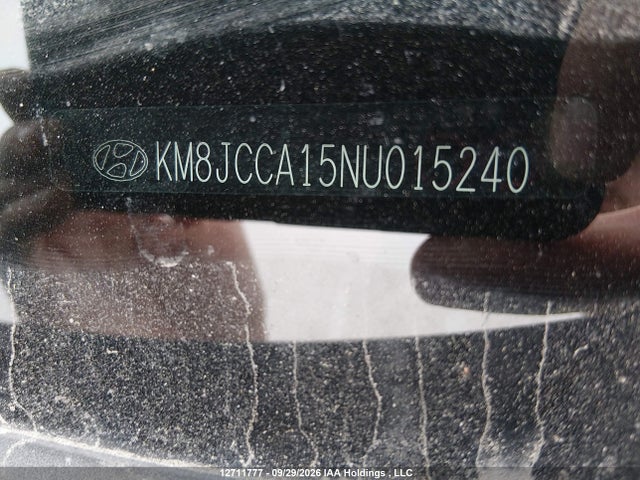 Продажа на аукционе авто 2022 Hyundai Tucson, vin: KM8JCCA15NU015240, номер лота: 12711777