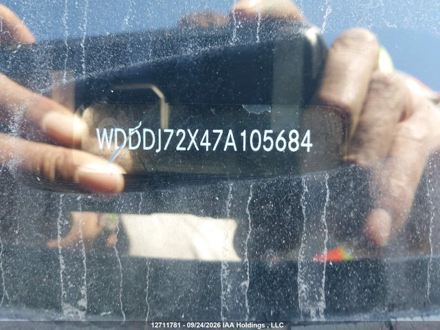 12711781 :رقم المزاد ، WDDDJ72X47A105684 vin ، 2007 Mercedes-benz Cls-class 5.5l مزاد بيع