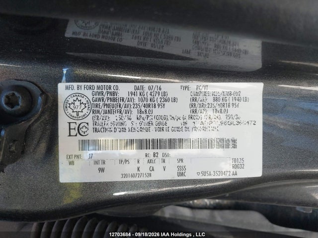 Aukcja sprzedaży 2016 Ford Focus St St, vin: 1FADP3L96GL366472, numer aukcji: 12703684