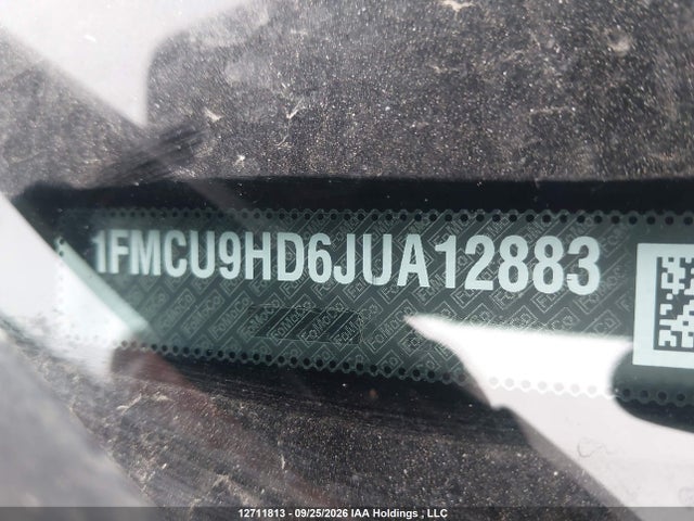12711813 :رقم المزاد ، 1FMCU9HD6JUA12883 vin ، 2018 Ford Escape Sel مزاد بيع