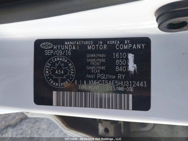 Hyundai ACCENT SE 2017 KMHCT5AE5HU312441 Image 19
