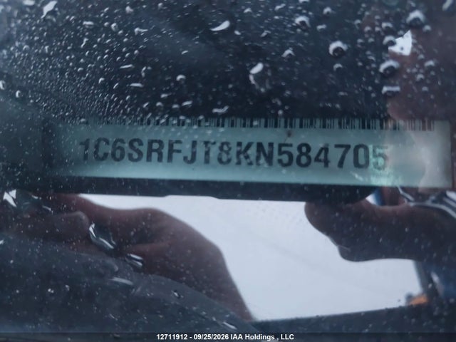 Aukcja sprzedaży 2019 Ram 1500 Laramie, vin: 1C6SRFJT8KN584705, numer aukcji: 12711912