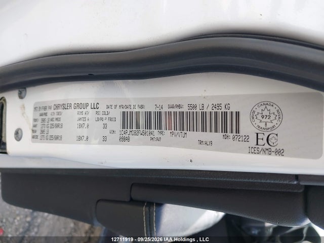 2015 Jeep Cherokee Limited მანქანა იყიდება აუქციონზე, vin: 1C4PJMDB2FW501041, აუქციონის ნომერი: 12711919