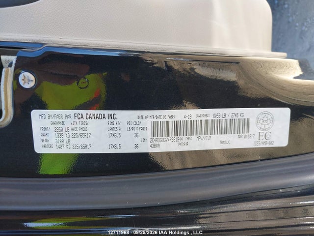 Dodge Grand Caravan Se 2019 2C4RDGBG7KR681944 Image 19