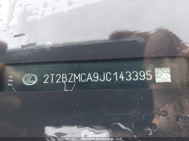 12712017 :رقم المزاد ، 2T2BZMCA9JC143395 vin ، 2018 Lexus Rx 350 مزاد بيع