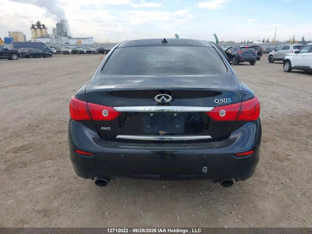 2014 Infiniti Q50 Hybrid Premium მანქანა იყიდება აუქციონზე, vin: JN1AV7AR3EM701517, აუქციონის ნომერი: 12712022