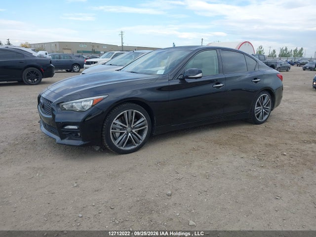 2014 Infiniti Q50 Hybrid Premium მანქანა იყიდება აუქციონზე, vin: JN1AV7AR3EM701517, აუქციონის ნომერი: 12712022