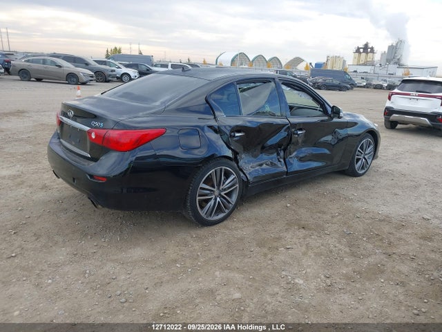 2014 Infiniti Q50 Hybrid Premium მანქანა იყიდება აუქციონზე, vin: JN1AV7AR3EM701517, აუქციონის ნომერი: 12712022