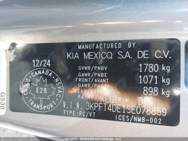 KIA K4 Lx 2025 3KPFT4DE1SE078859 Image 9