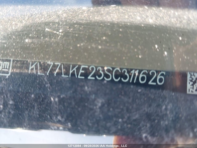 2025 Chevrolet Trax Activ Fwd მანქანა იყიდება აუქციონზე, vin: KL77LKE23SC311626, აუქციონის ნომერი: 12712084