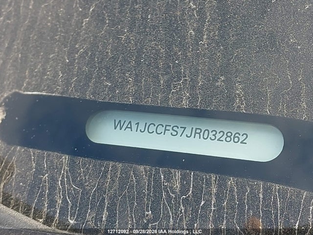12712092 :رقم المزاد ، WA1JCCFS7JR032862 vin ، 2018 Audi Q3 Premium Plus مزاد بيع