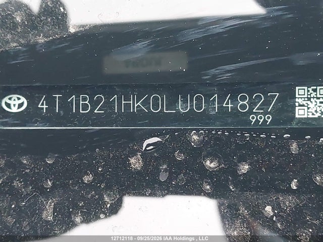 4T1B21HK0LU014827 Toyota Camry Xle/se