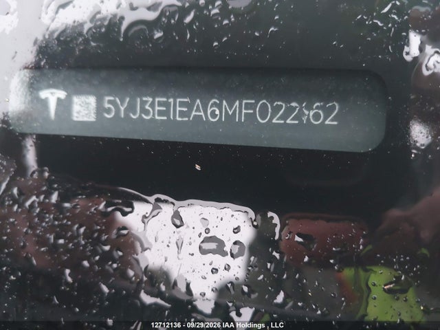 Tesla MODEL 3 2021 5YJ3E1EA6MF022162 Image 9