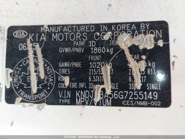 KIA SOUL + 2016 KNDJP3A56G7255149 Image 18