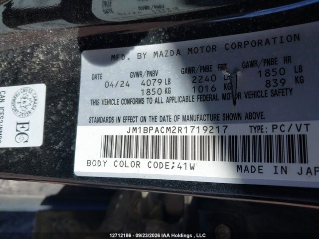 JM1BPACM2R1719217 Mazda 3 Preferred