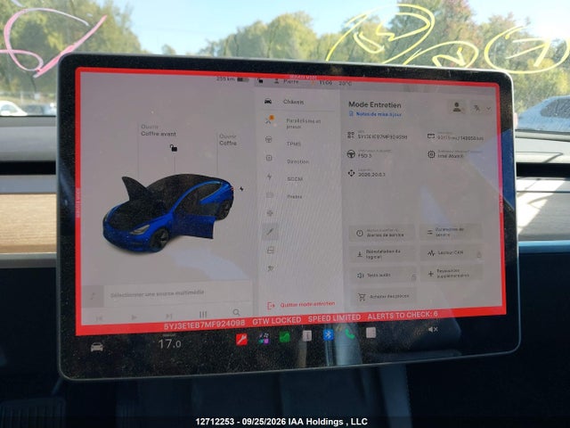 Tesla MODEL 3 2021 5YJ3E1EB7MF924098 Image 7