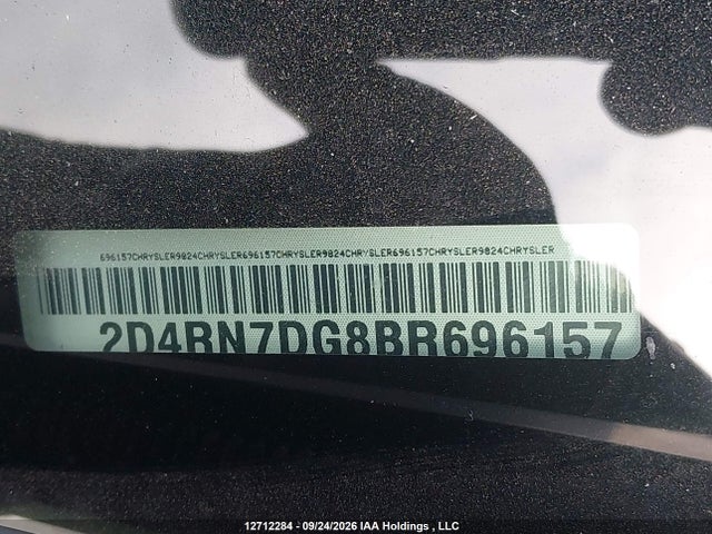 Aukcja sprzedaży 2011 Dodge Grand Caravan R/t, vin: 2D4RN7DG8BR696157, numer aukcji: 12712284