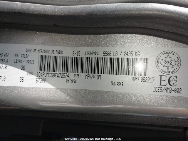 Jeep Cherokee North 2015 1C4PJMCS8FW725741 Image 21