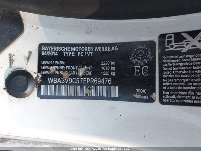 Aukcja sprzedaży 2014 Bmw 428 Xi, vin: WBA3V9C57EPR69476, numer aukcji: 12688199