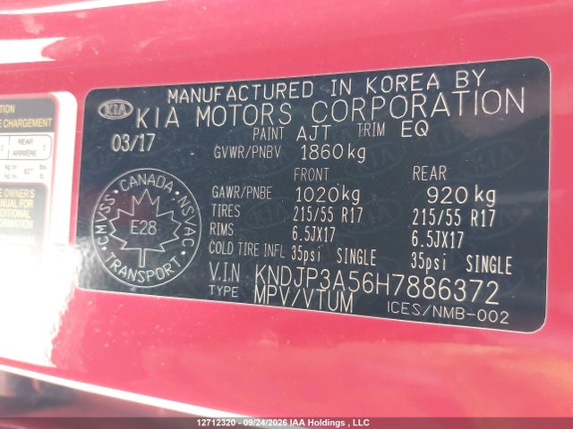 Продаж на аукціоні авто 2017 Kia Soul +, vin: KNDJP3A56H7886372, номер лоту: 12712320