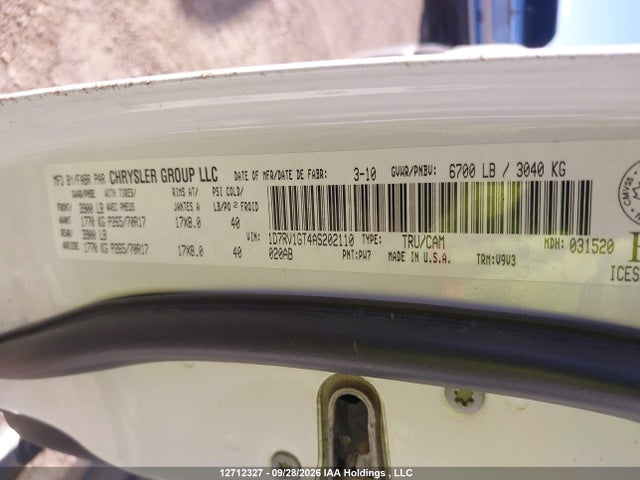 Aukcja sprzedaży 2010 Dodge Ram 1500, vin: 1D7RV1GT4AS202110, numer aukcji: 12712327