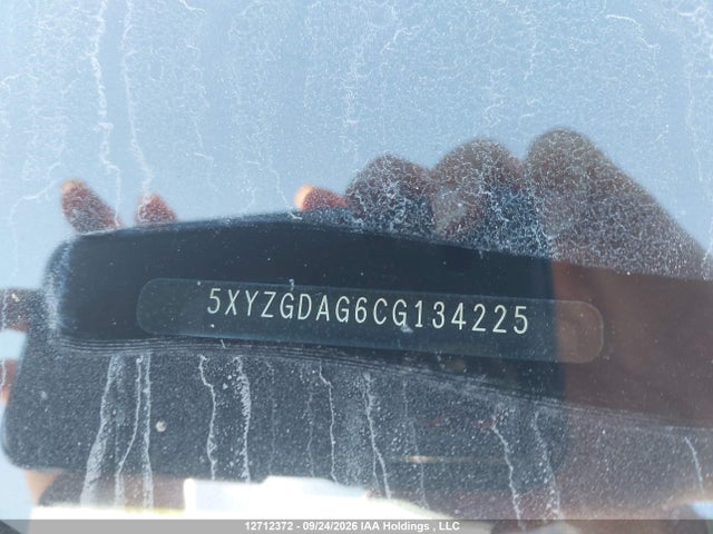 12712372 :رقم المزاد ، 5XYZGDAG6CG134225 vin ، 2012 Hyundai Santa Fe Gls مزاد بيع