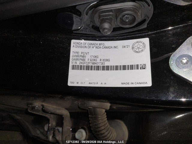 2HGFC2F79MH017383 Honda CIVIC EX