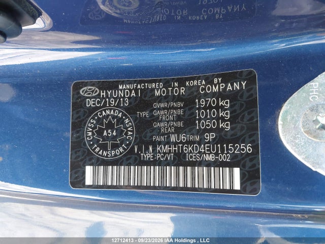 Aukcja sprzedaży 2014 Hyundai Genesis Premium, vin: KMHHT6KD4EU115256, numer aukcji: 12712413