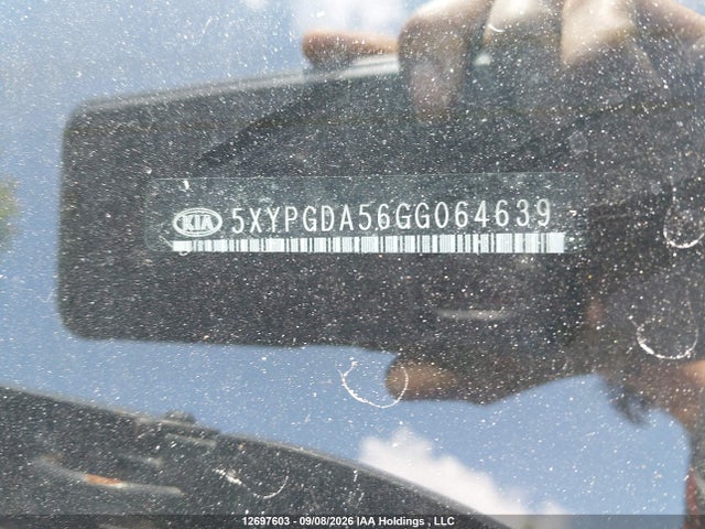 5XYPGDA56GG064639 KIA Sorento 3.3l Lx +