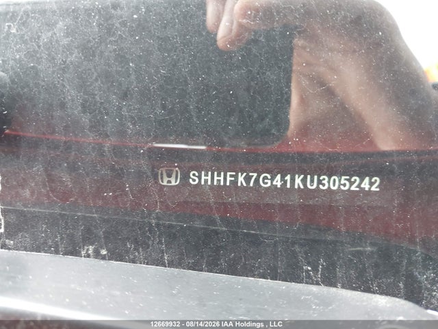 SHHFK7G41KU305242 Honda Civic Sport