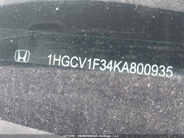12712461 :رقم المزاد ، 1HGCV1F34KA800935 vin ، 2019 Honda Accord Sedan مزاد بيع
