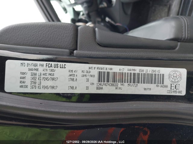 Jeep Grand Cherokee Laredo 2017 1C4RJFAG7HC886332 Image 9