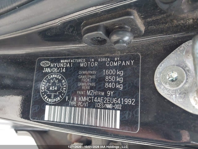 Продаж на аукціоні авто 2014 Hyundai Accent Gl, vin: KMHCT4AE2EU641992, номер лоту: 12712620