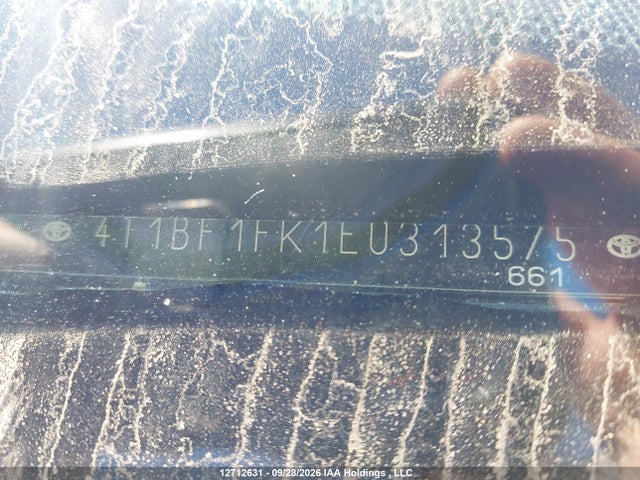 12712631 :رقم المزاد ، 4T1BF1FK1EU313575 vin ، 2014 Toyota Camry Le مزاد بيع
