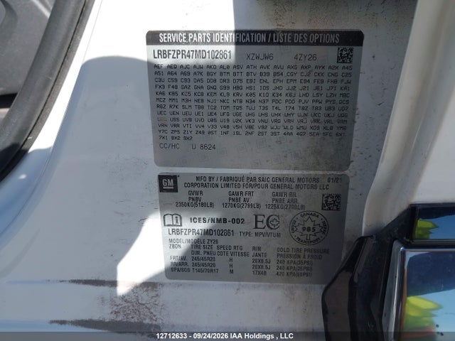 Buick Envision Essence 2021 LRBFZPR47MD102861 Image 9