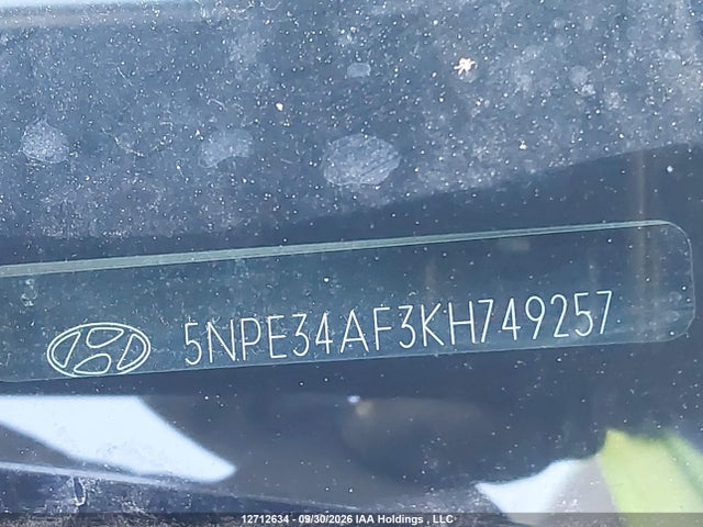 Продаж на аукціоні авто 2019 Hyundai Sonata Essential, vin: 5NPE34AF3KH749257, номер лоту: 12712634