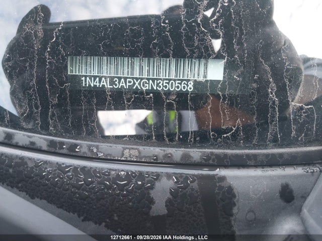 Aukcja sprzedaży 2016 Nissan Altima 2.5/2.5 S/2.5 Sl Tech/2.5 Sr/2.5 Sv, vin: 1N4AL3APXGN350568, numer aukcji: 12712661