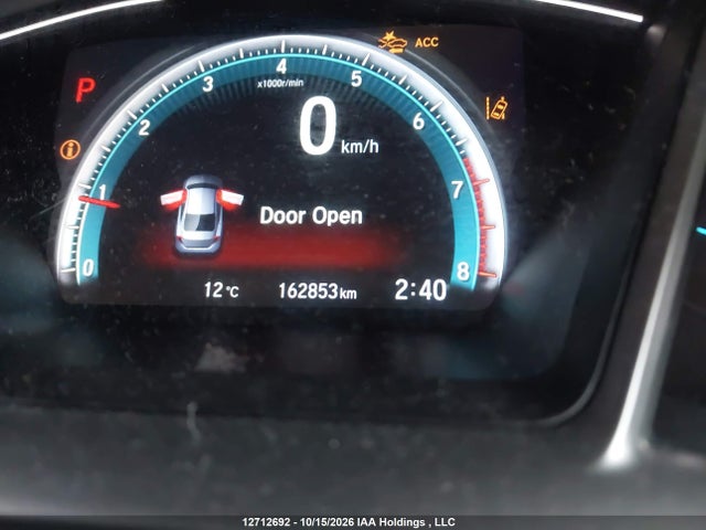 Auction sale of the 2019 Honda Civic Ex, vin: 2HGFC2F71KH009694, lot number: 12712692