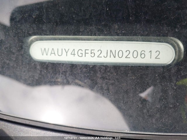 Aukcja sprzedaży 2018 Audi S5, vin: WAUY4GF52JN020612, numer aukcji: 12712731