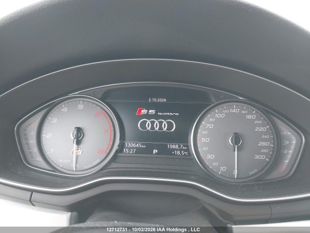 Aukcja sprzedaży 2018 Audi S5, vin: WAUY4GF52JN020612, numer aukcji: 12712731