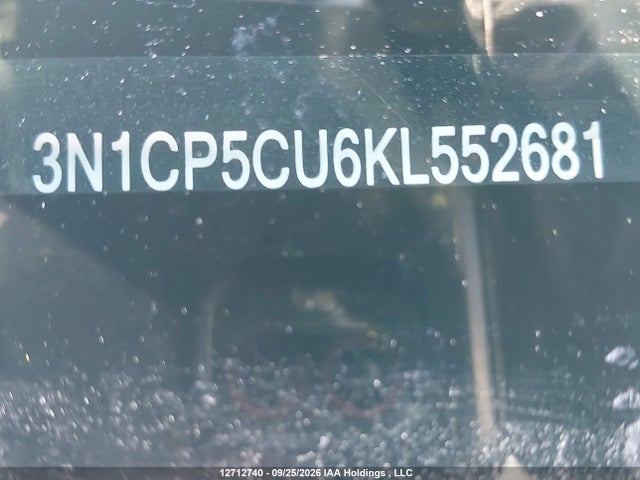 3N1CP5CU6KL552681 Nissan KICKS SR