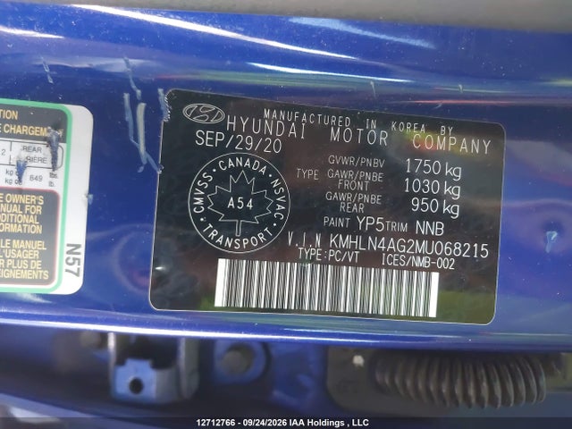 Hyundai ELANTRA SEL 2021 KMHLN4AG2MU068215 Image 19