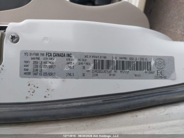 Dodge Grand Caravan Se 2018 2C4RDGBG3JR275397 Image 9