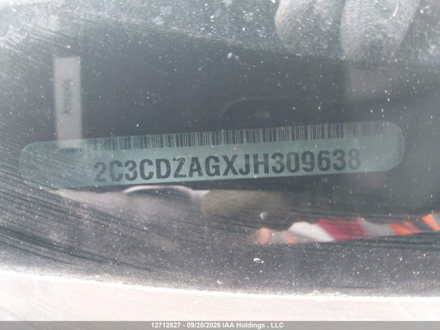 Aukcja sprzedaży 2018 Dodge Challenger Sxt, vin: 2C3CDZAGXJH309638, numer aukcji: 12712827