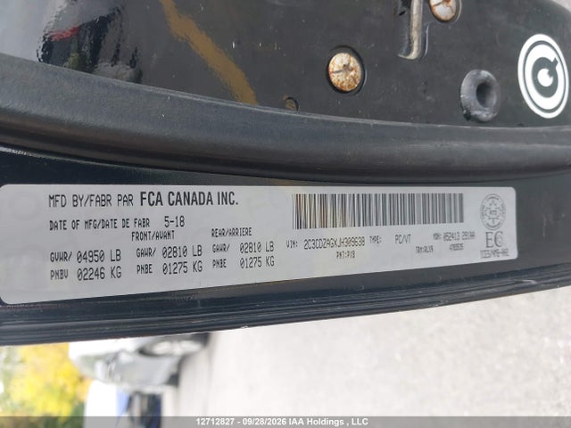 Aukcja sprzedaży 2018 Dodge Challenger Sxt, vin: 2C3CDZAGXJH309638, numer aukcji: 12712827